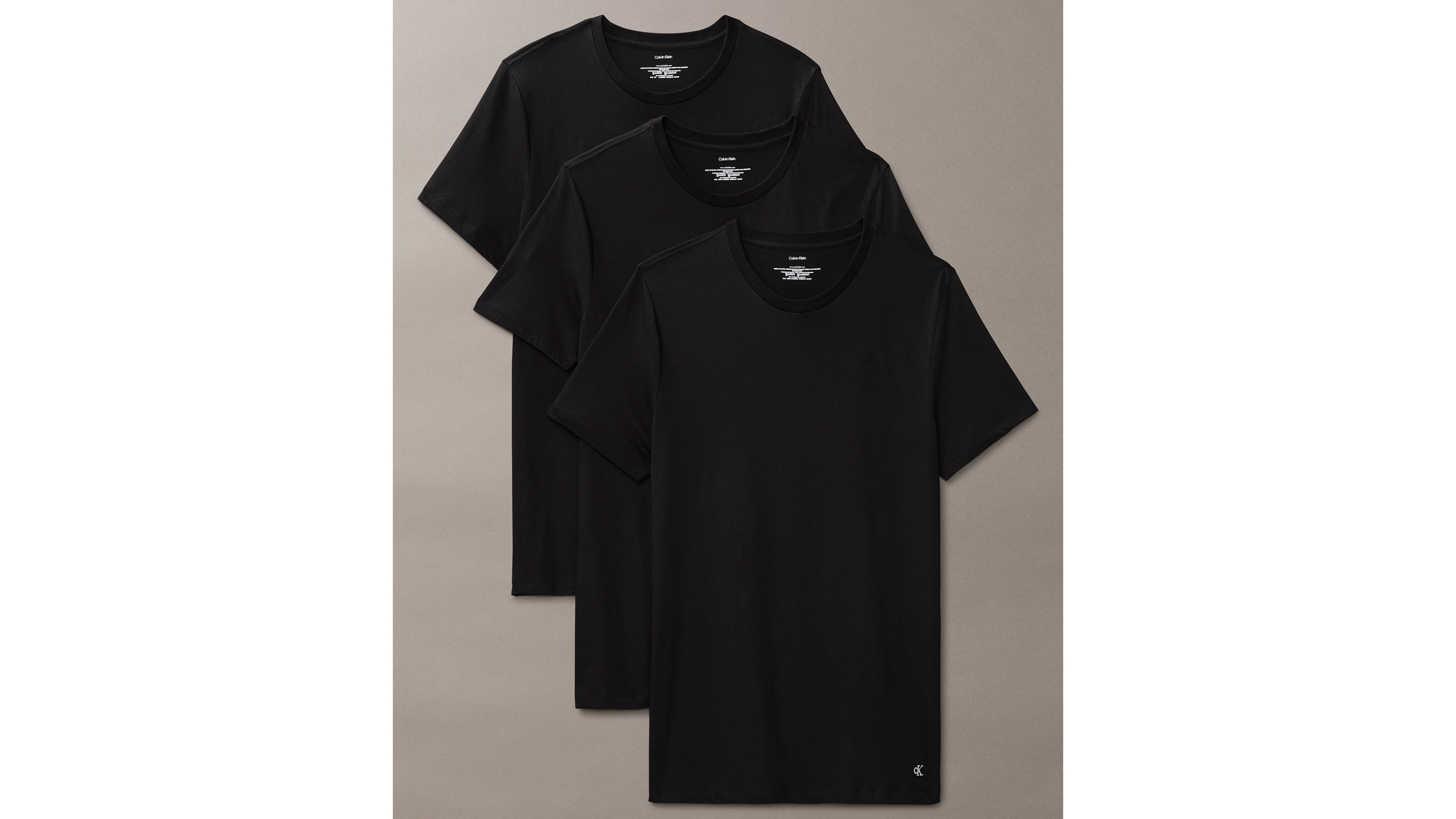 Calvin Klein Men's 3-Pack Cotton Classics Crewneck T-Shirts