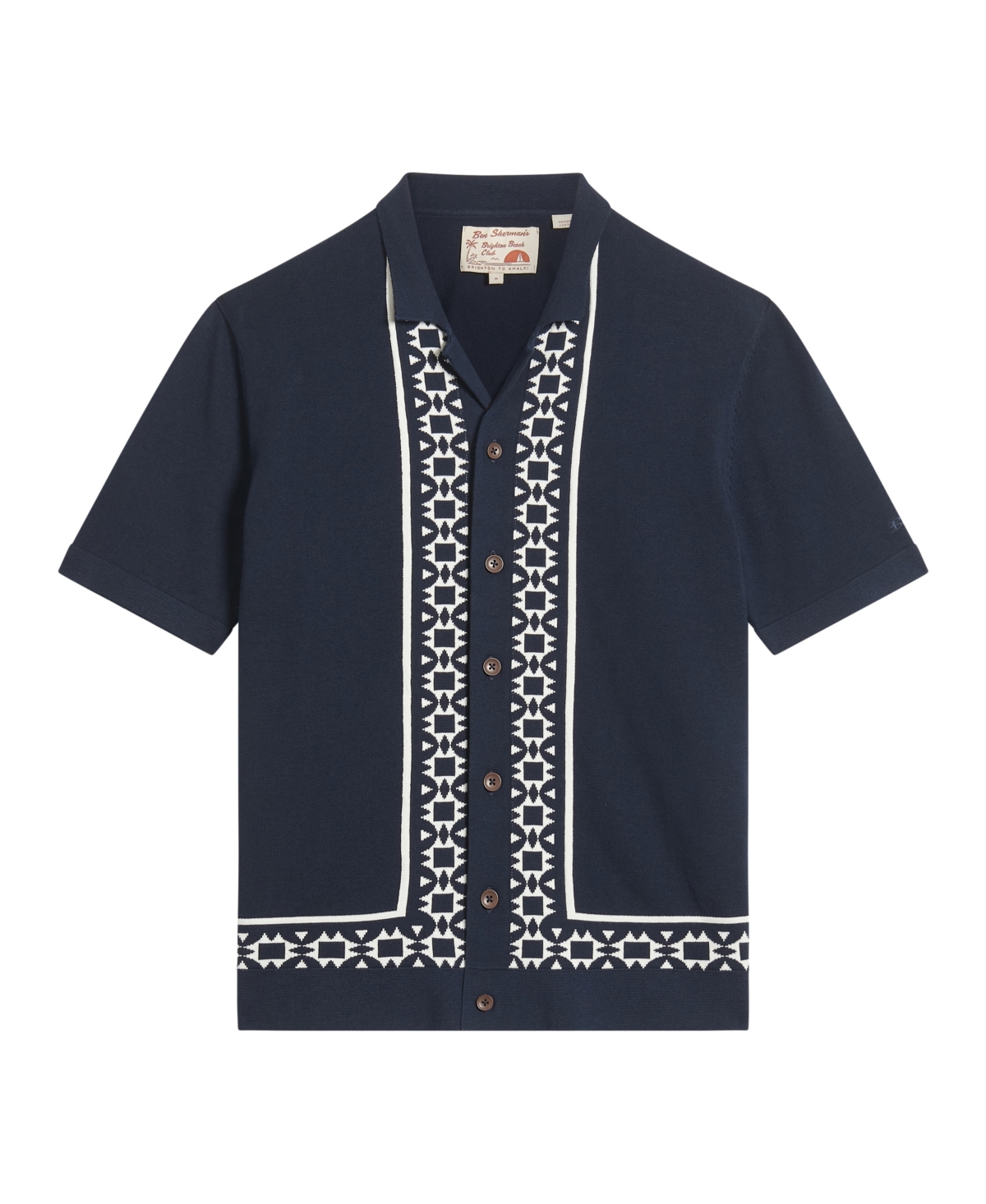 Men's Border Resort Shirt - Dark navy
