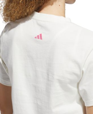 売れ筋商品|||アディダス Tシャツ トップス レディース Women's Short-Sleeve Cotton Crewneck Logo T-Shirt White/black Amazon.com: adidas Originals womens Trefoil T-shirt T Shirt