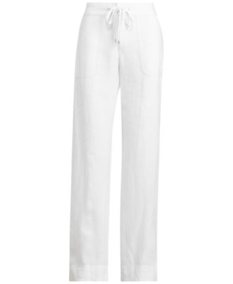 Wide-Leg 100% Linen Pants