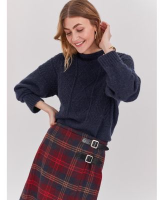 Women's British Wool Gansey Sweater