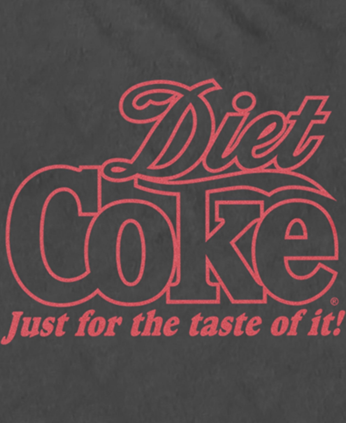 Coca-cola Men's Diet Coke Outline Short Sleeve T-shirt In Charcoal