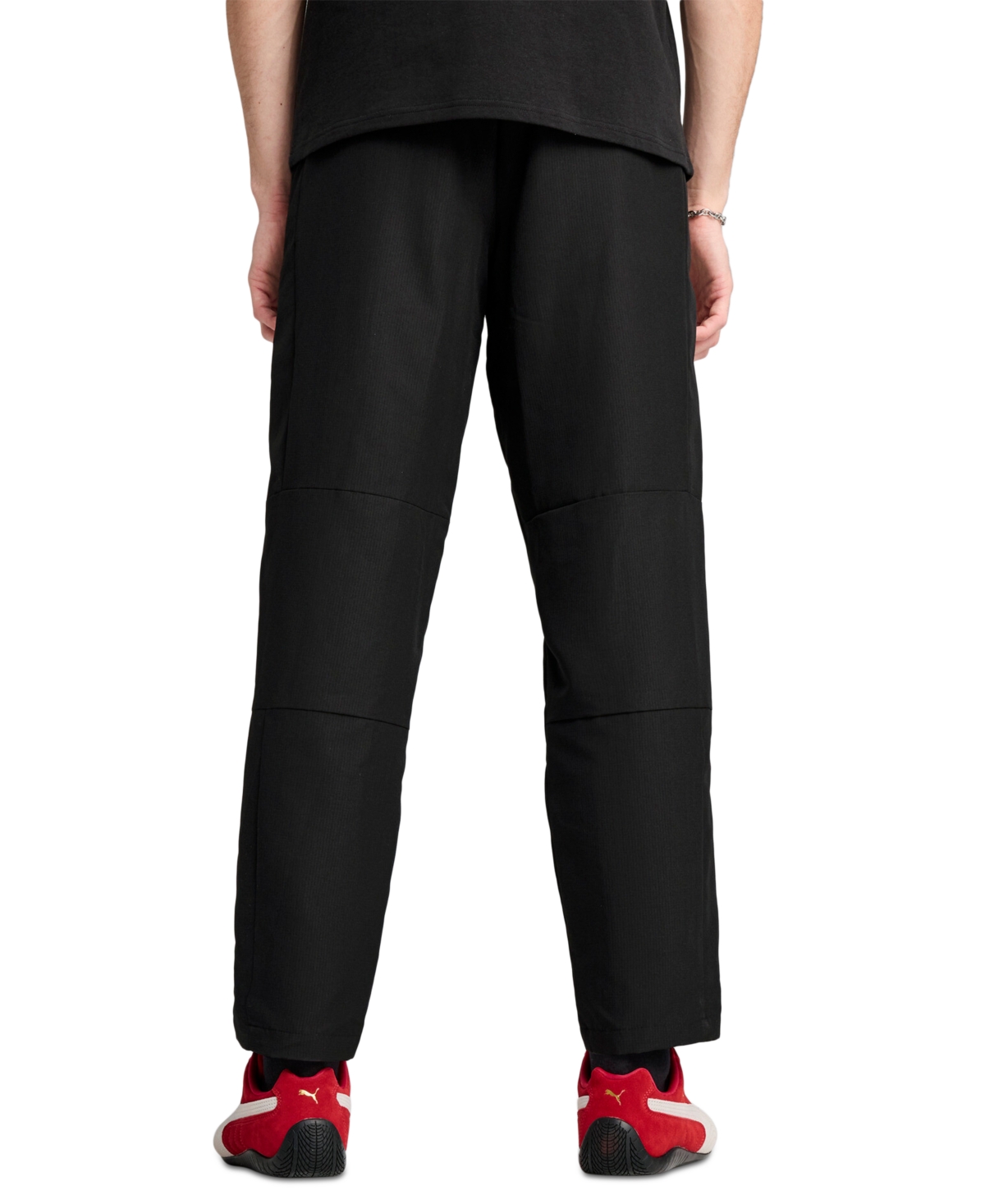 Puma Men's Scuderia Ferrari Sds 2.0 Regular-fit Ripstop Race Pants In Black