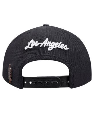 Men's Black Los Angeles Lakers Paint the City Pinch Front Snapback Hat