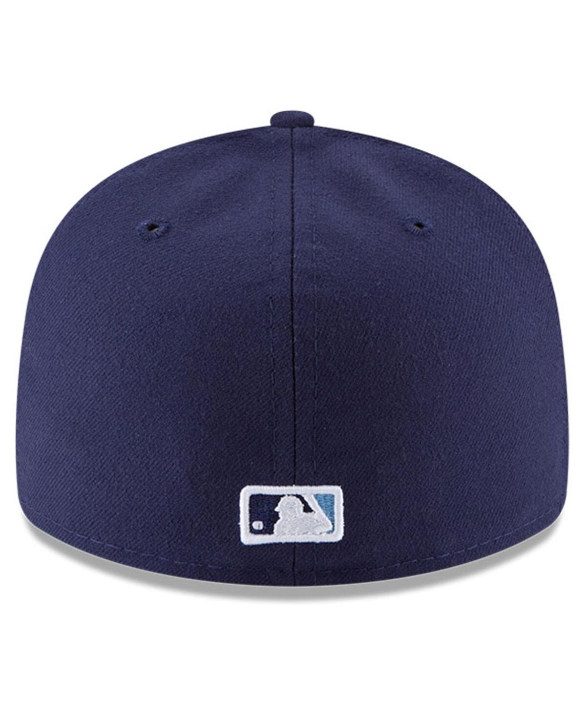 New Era Men's Navy Tampa Bay Rays National Baseball Hall Of Fame Low Profile 59fifty Fitted Hat In Navy