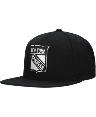 Men's Black New York Rangers Team Snapback Hat