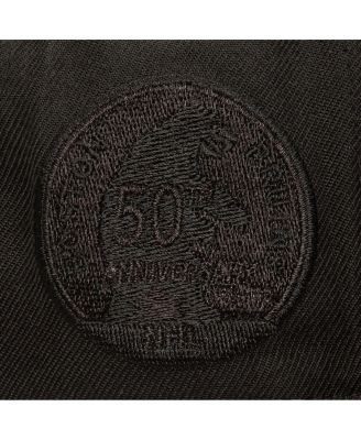 Men's Black Boston Bruins Soul Strike Tonal Snapback Hat