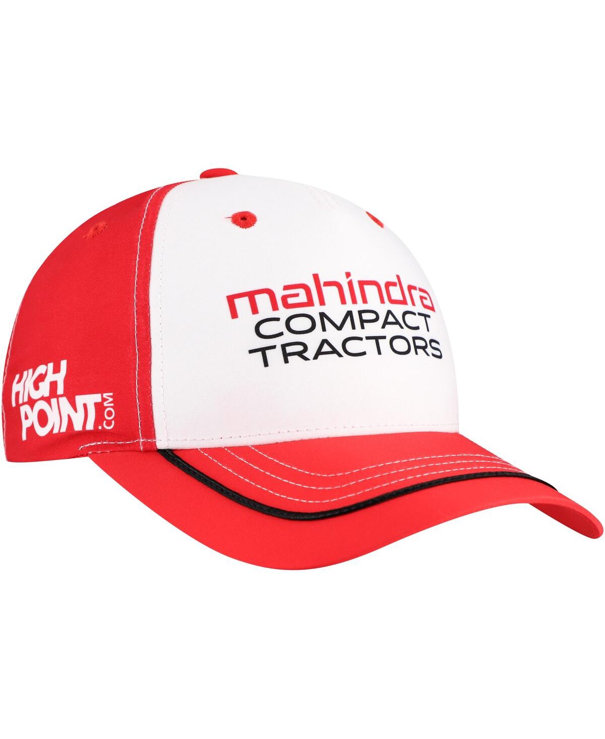 Stewart-haas Racing Team Collection Men's White/red Chase Briscoe Mahindra Uniform Adjustable Hat In White,red