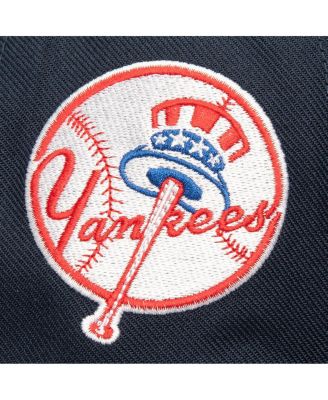 Men's Navy New York Yankees Double Up Snapback Hat