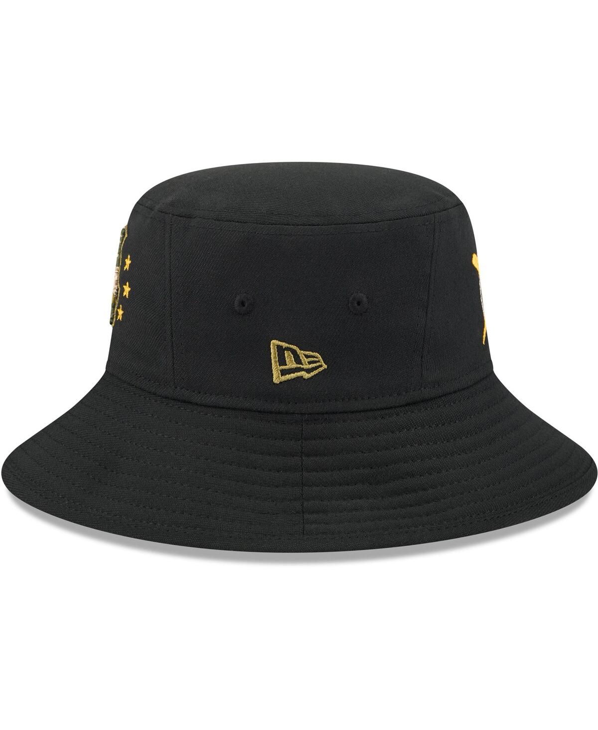 New Era Men's Black Chicago White Sox 2024 Armed Forces Day Bucket Hat In Black