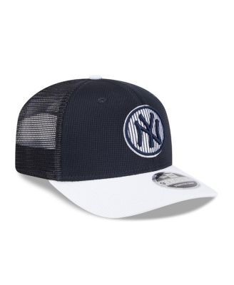 Men's Navy/White New York Yankees 2025 Batting Practice 9SEVENTY Stretch-Snap Trucker Hat