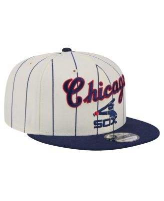 Men's Cream Chicago White Sox Jersey Pinstripe 9FIFTY Snapback Hat