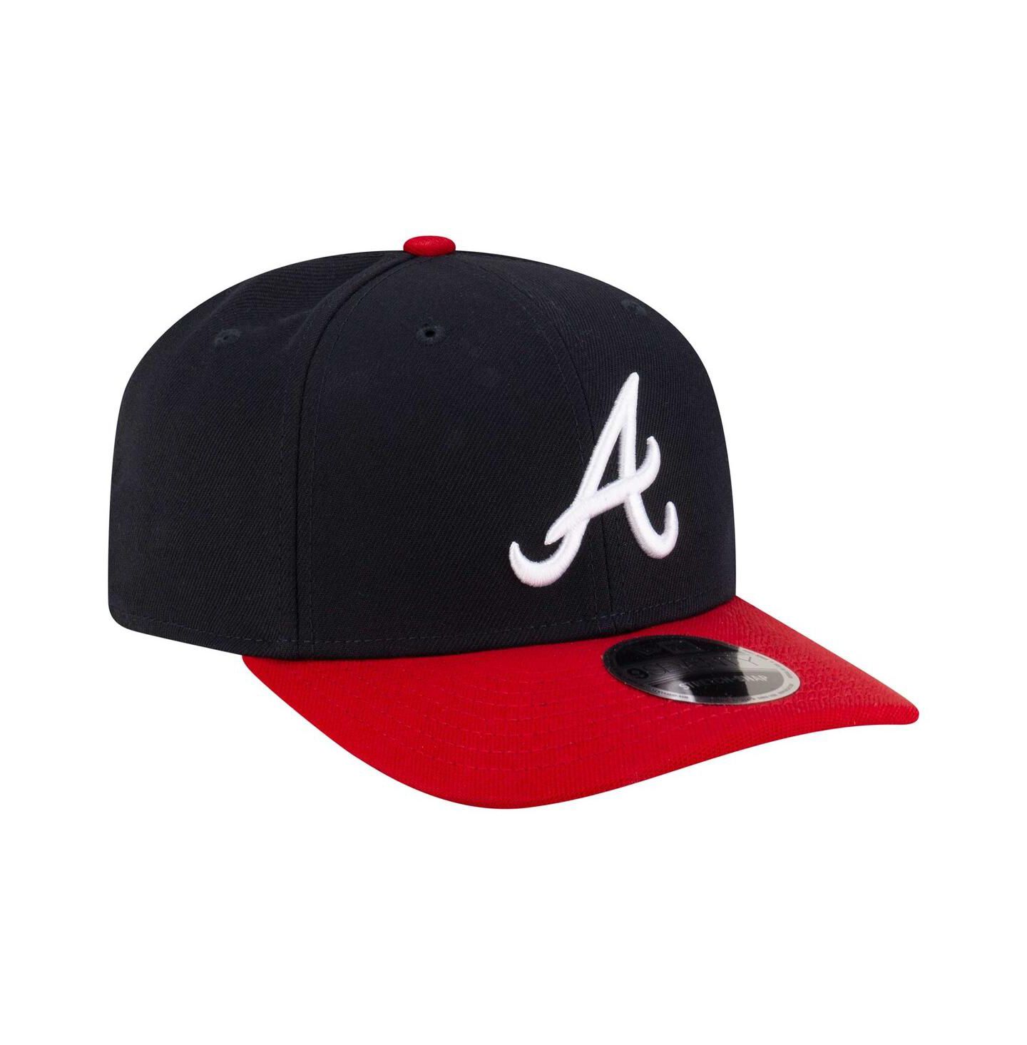 Мужская кепка New Era Navy Atlanta Braves Player Replica 9SEVENTY Adjustable Hat — фото 4