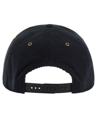 Men's Black Miami Dolphins Letterman Hitch Adjustable Hat