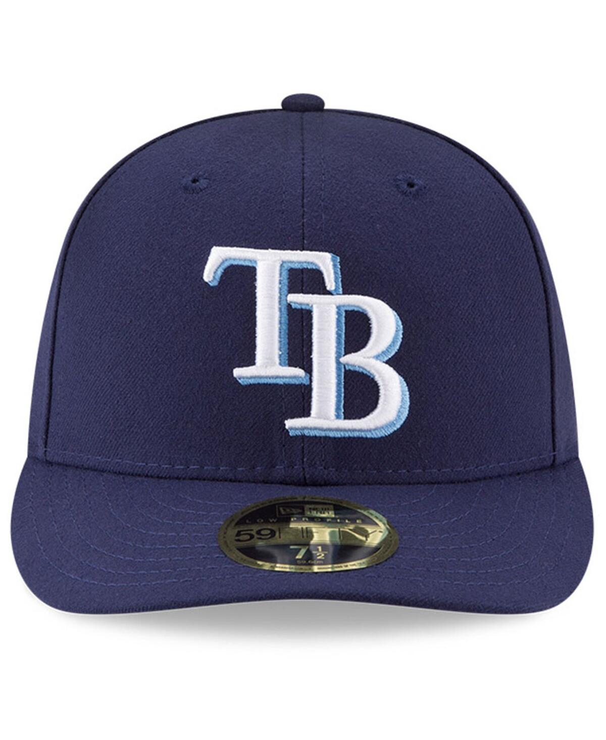 New Era Men's Navy Tampa Bay Rays National Baseball Hall Of Fame Low Profile 59fifty Fitted Hat In Navy