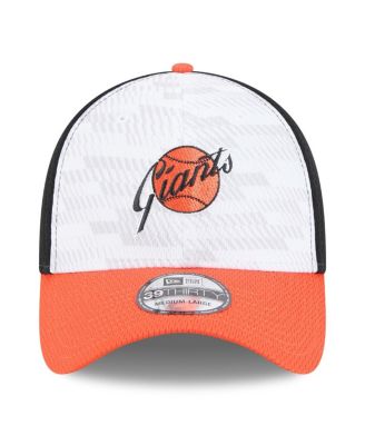 Men's Black/Orange San Francisco Giants 2025 MLB Clubhouse 39THIRTY Flex Hat