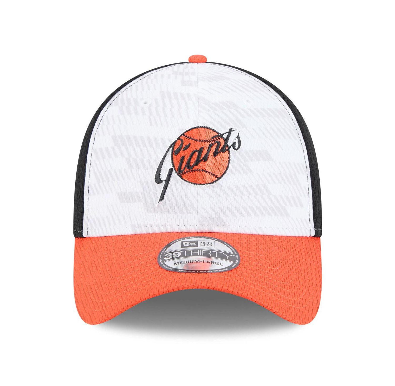 Men's Black/Orange San Francisco Giants 2025 MLB Clubhouse 39THIRTY Flex Hat
