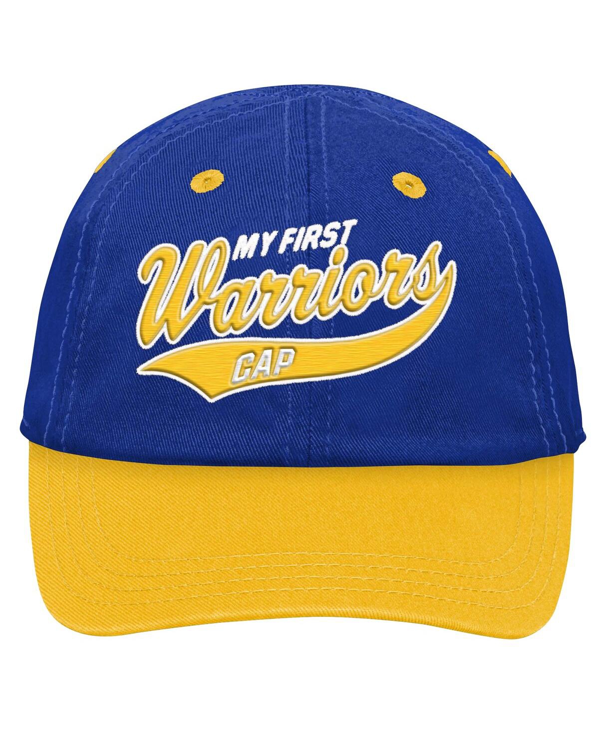 Outerstuff Baby Boys And Girls Blue Golden State Warriors My First Tail Sweep Slouch Flex Hat In Blue