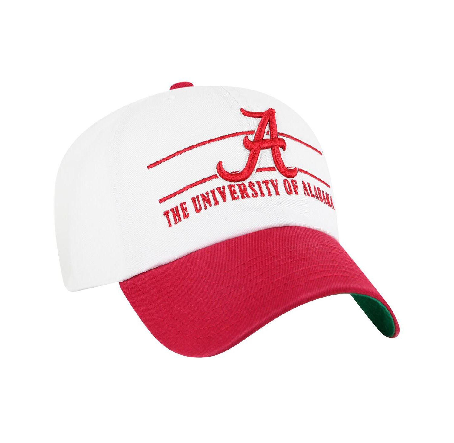 Men's White Alabama Crimson Tide Gridiron Clean Up Adjustable Hat
