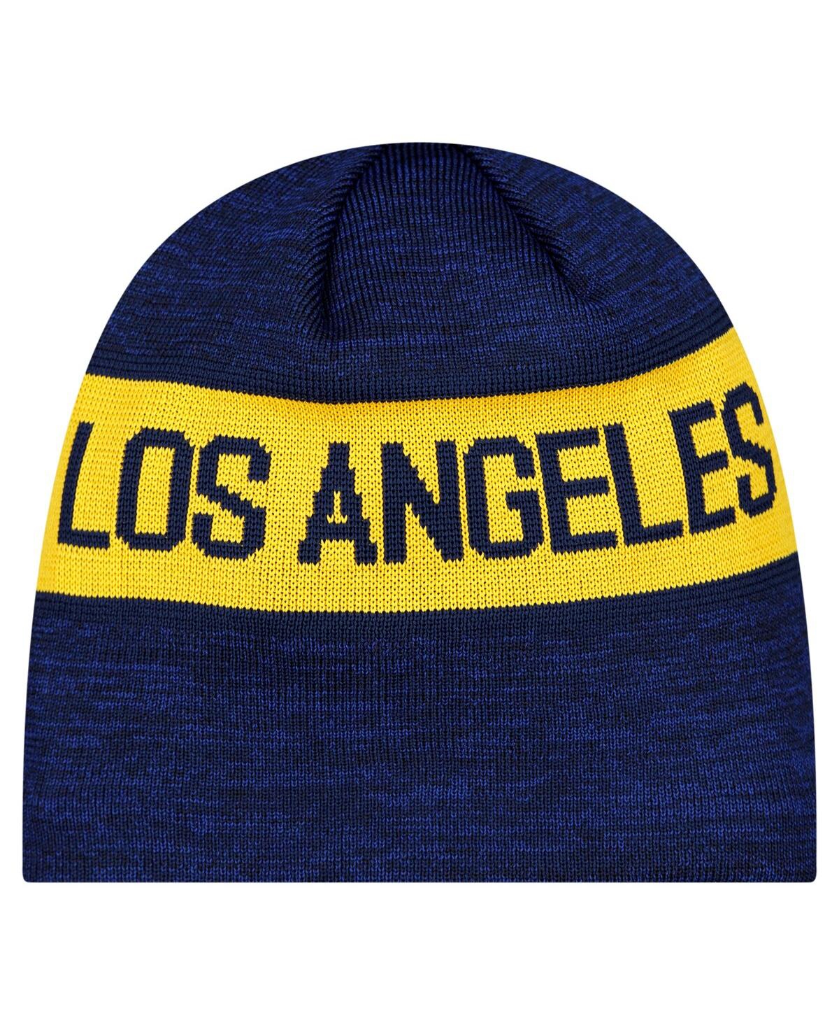 NEW ERA MEN'S NAVY LA GALAXY 2025 KICKOFF BEANIE HAT 
