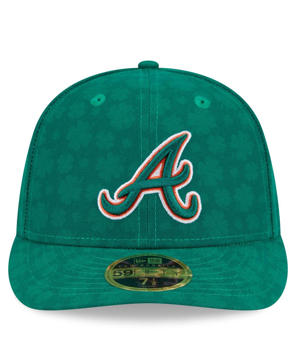 New Era Men's Kelly Green Atlanta Braves St. Patrick's Day Low Profile 59fifty Fitted Hat In Kelly Green