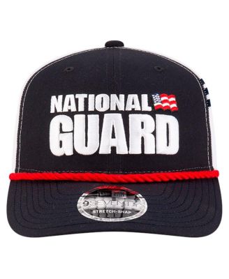 Men's Black/White Dale Earnhardt Jr. National Guard 9SEVENTY Stretch-snap Hat