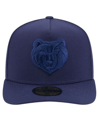 Men's Navy Memphis Grizzlies Colorpack A-Frame Pinch Front 59FIFTY Fitted Hat