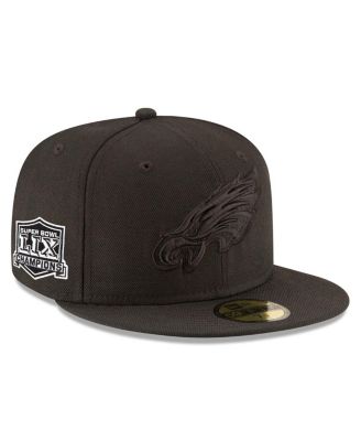 New Era - Men's Black Philadelphia Eagles Super Bowl LIX Champions Tonal Side Patch 59FIFTY Fitted Hat