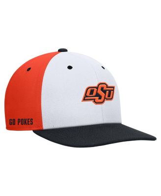 Nike - Men's White/Orange Oklahoma State Cowboys Pro Performance Snapback Hat