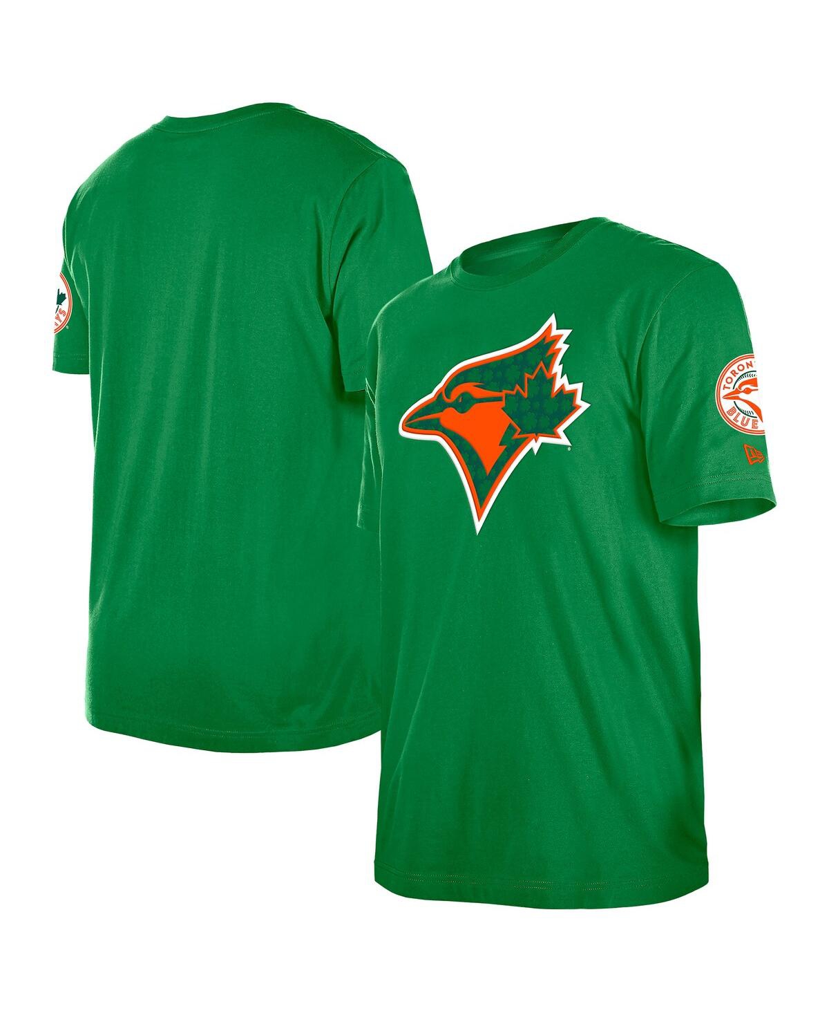 NEW ERA MEN'S KELLY GREEN TORONTO BLUE JAYS ST. PATRICK'S DAY SHAMROCK FILL T-SHIRT 