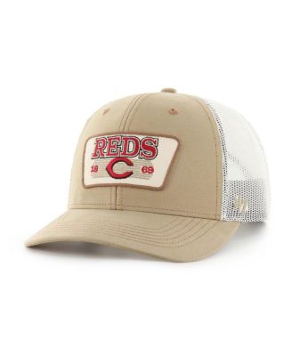 '47 Brand - Men's Khaki Cincinnati Reds Ridgewood Trucker Adjustable Hats