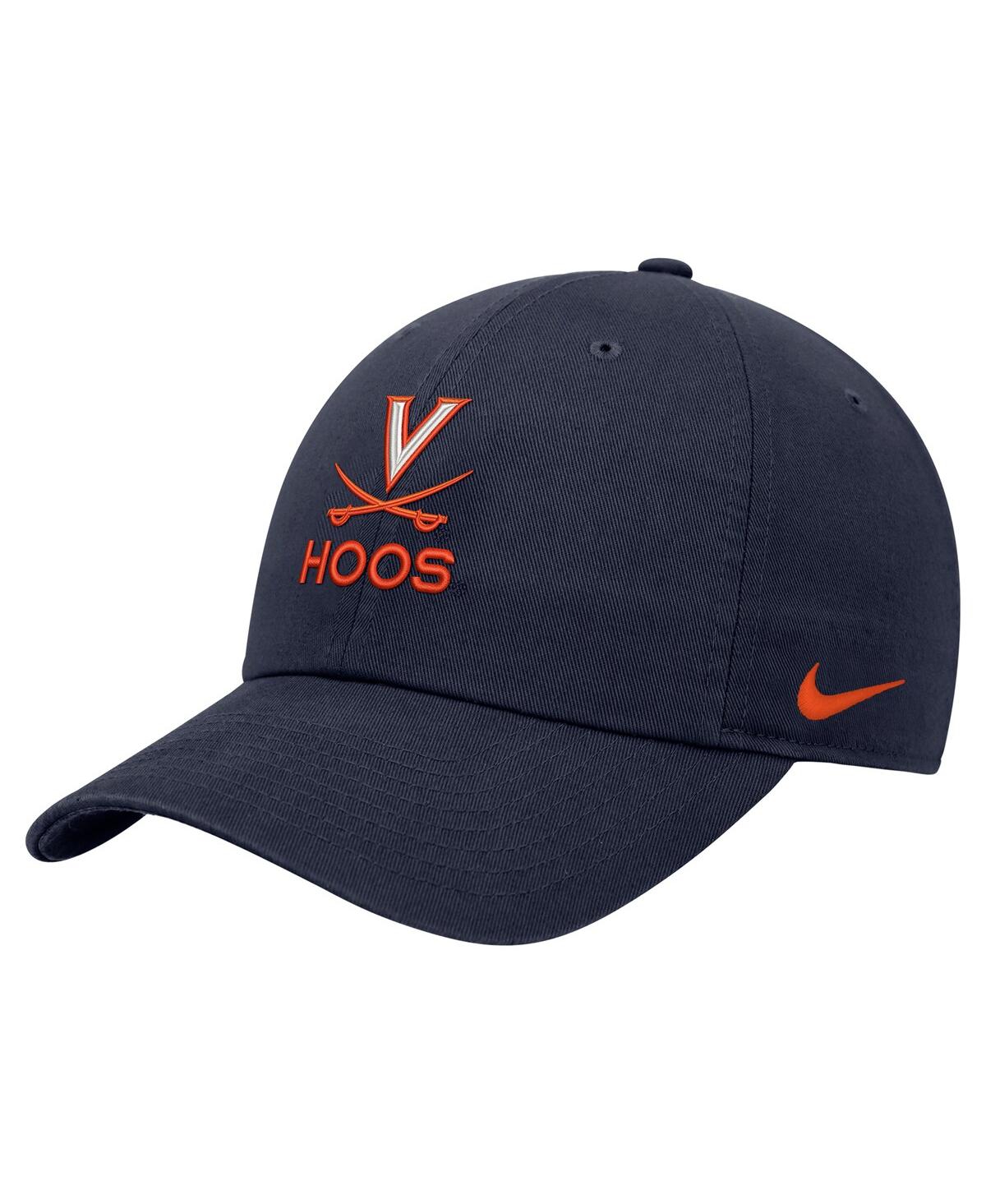 Nike Men's Navy Virginia Cavaliers Club Adjustable Hat In Navy