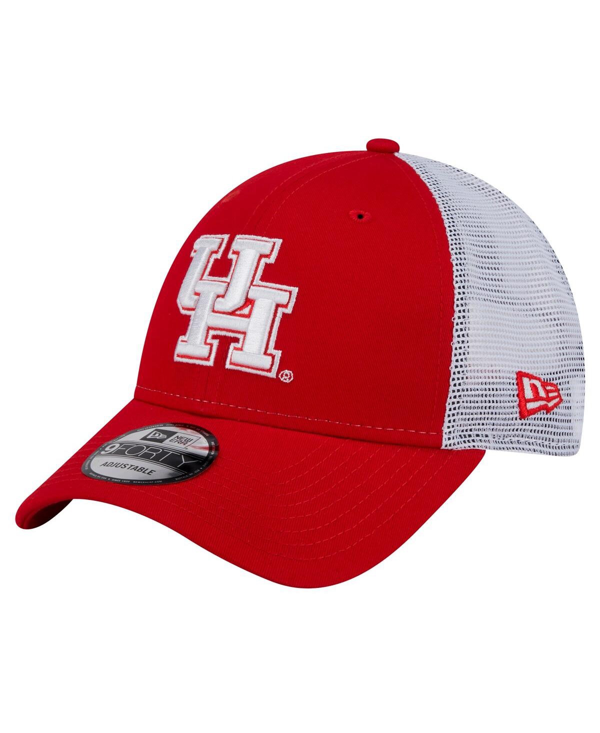 NEW ERA MEN'S RED HOUSTON COUGARS TRUCKER 9FORTY ADJUSTABLE HAT 
