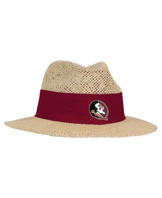Ahead - Men's Tan Florida State Seminoles Wellington Gambler Straw Hat