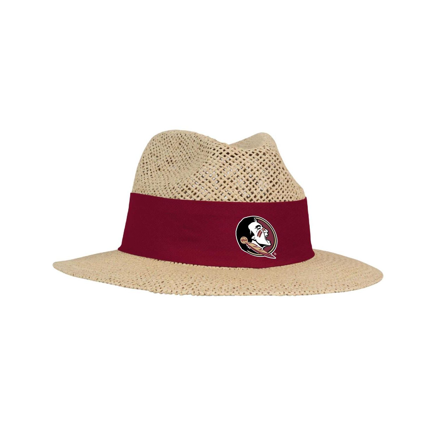 Men's Tan Florida State Seminoles Wellington Gambler Straw Hat