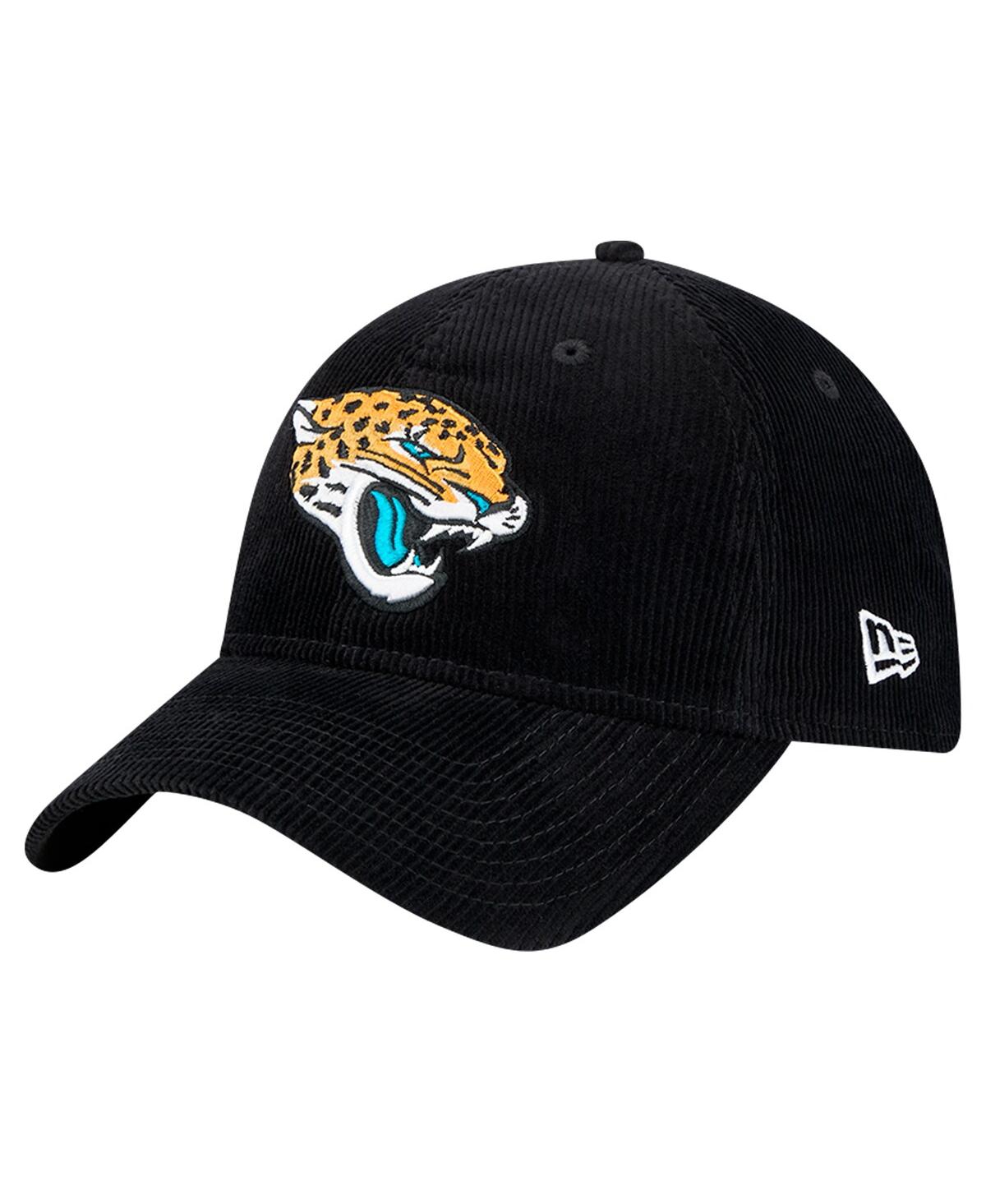 New Era Men's Black Jacksonville Jaguars Corded 9twenty Adjustable Hat In Black