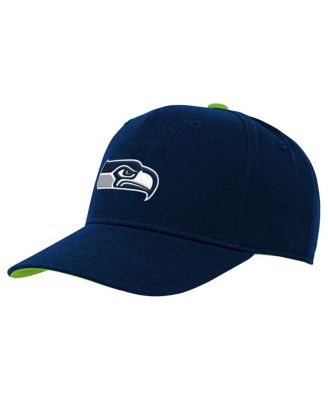 Outerstuff - Big Boys and Girls College Navy Seattle Seahawks Team Pre-Curved Adjustable Hat