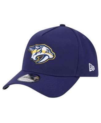 New Era - Men's Navy Nashville Predators Core A-Frame 9FORTY Adjustable Hat