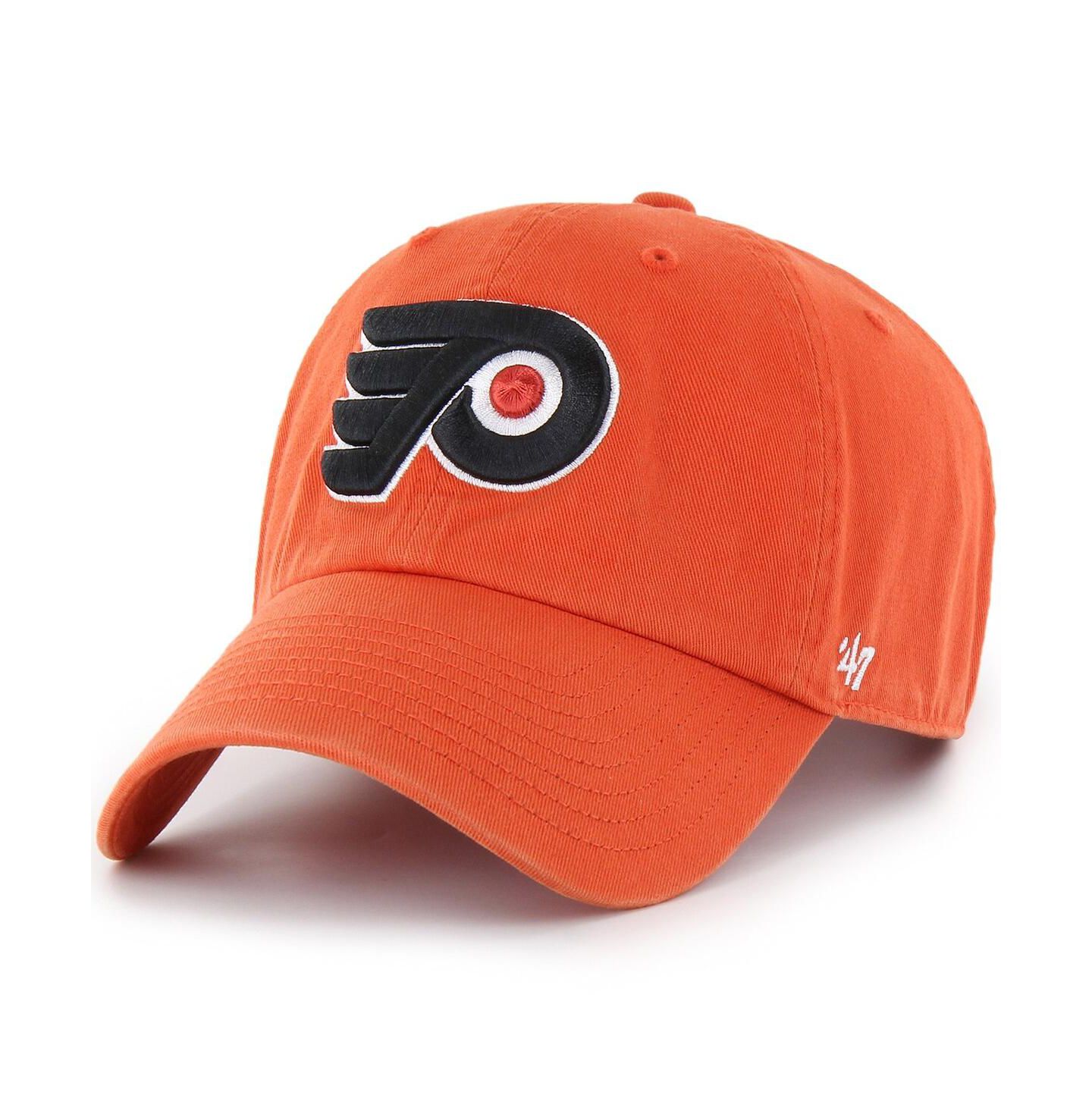 Мужская кепка '47 Brand Orange Philadelphia Flyers Team Clean Up Adjustable Hat — фото 1