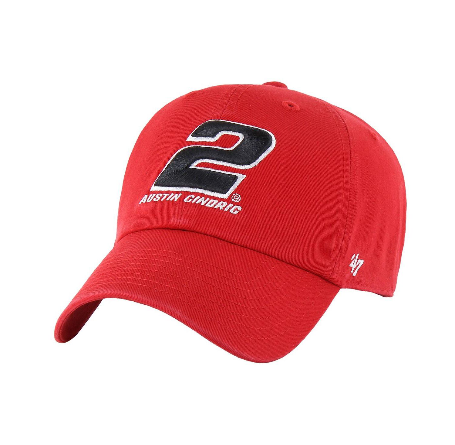 Men's Red Austin Cindric Clean Up Adjustable Hat