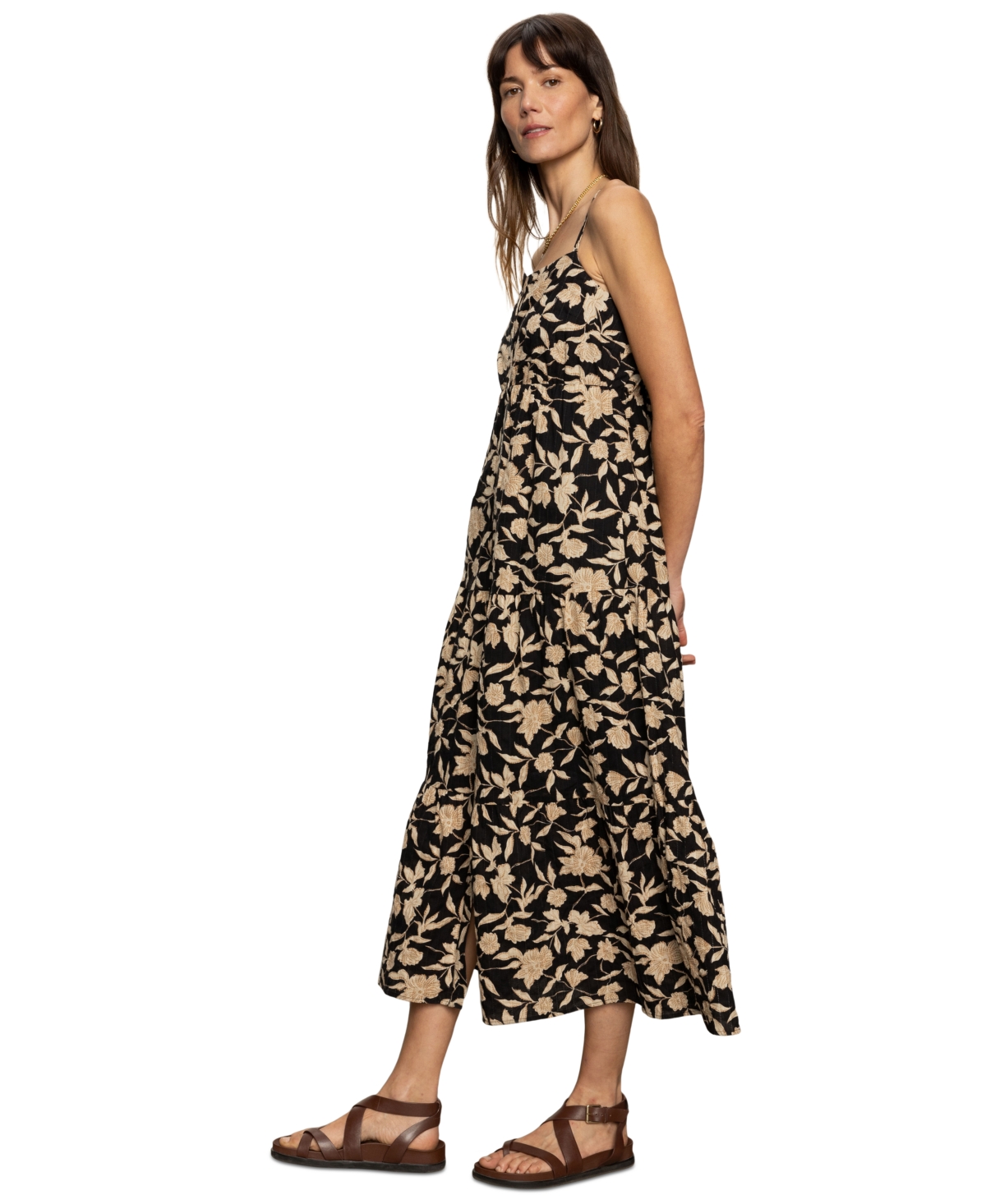 Sanctuary Tiered Floral Maxi Dress In Bandana Print