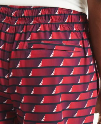 Men's Printed Drawstring Quick Dry 6" Swim Trunks