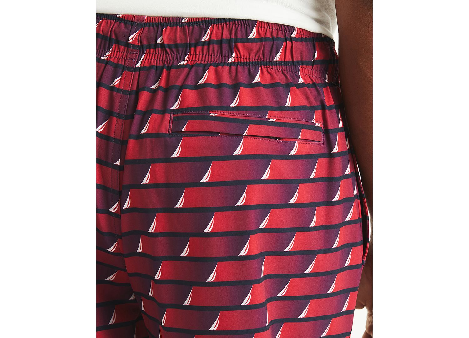 Men's Printed Drawstring Quick Dry 6" Swim Trunks