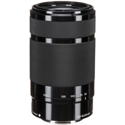 E 55-210mm f/4.5-6.3 OSS Lens for Sony E, Black