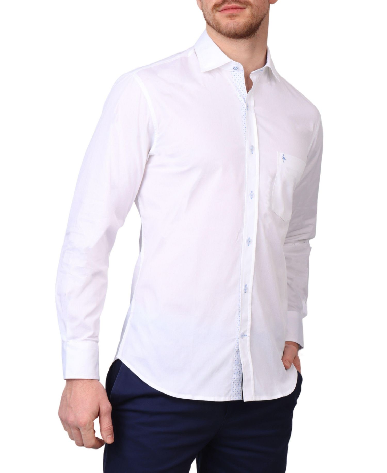 Men's Solid Long Sleeve Shirt