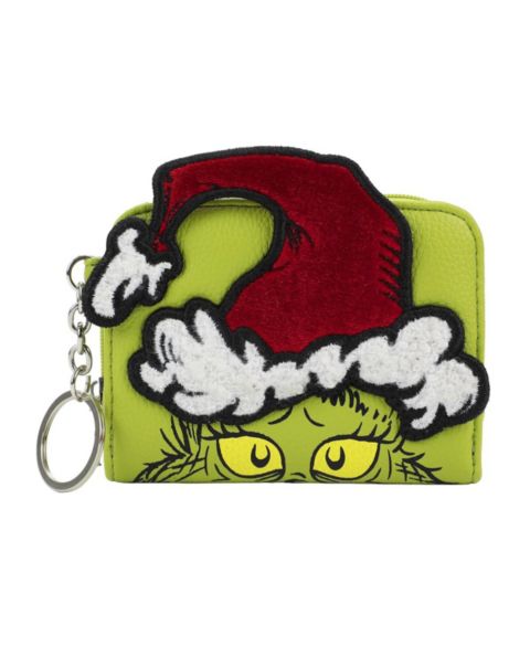 The Grinch Grinch 3D Face Zip Around Women's Wallet