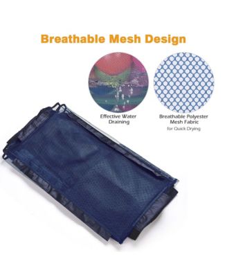 Mesh Cover Replacement for Mesh Pool Storage Bin Rolling Cart Blue