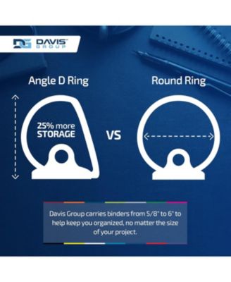 Premium Economy, Angle D Ring, Binder, 6 Pack (Orange, 2")