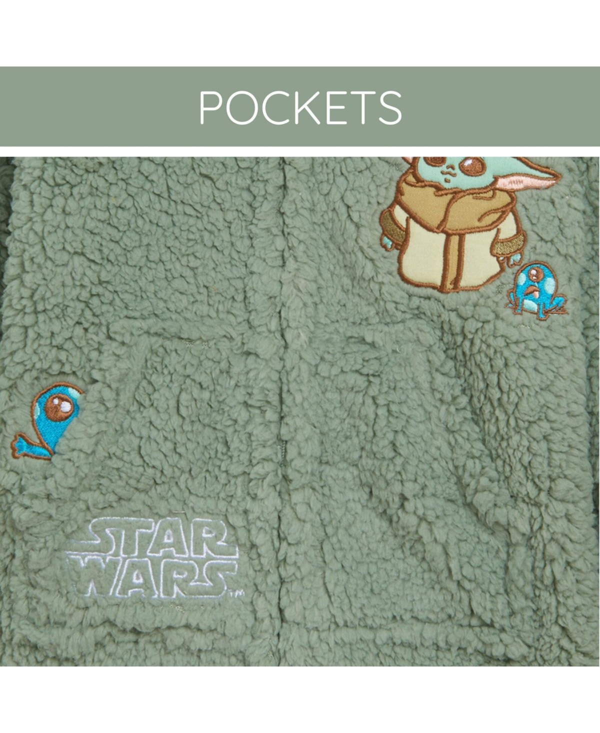 The Mandalorian Baby Boys Star Wars Grogu Cozy Sherpa Cosplay Hoodie
