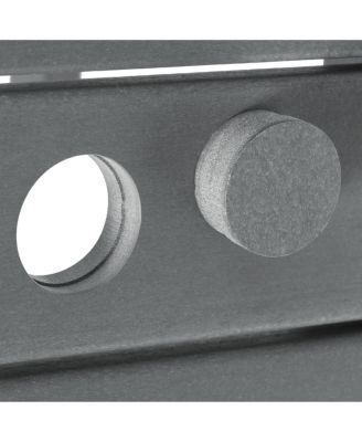 6-Piece HDPE Rectangular Patio Dining Table Set with Foldable Chairs and Patio Bench